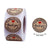 2.5cm Round Kraft Paper Handmade With Love Thank You Especially For You Sticker 50 Pack - B12