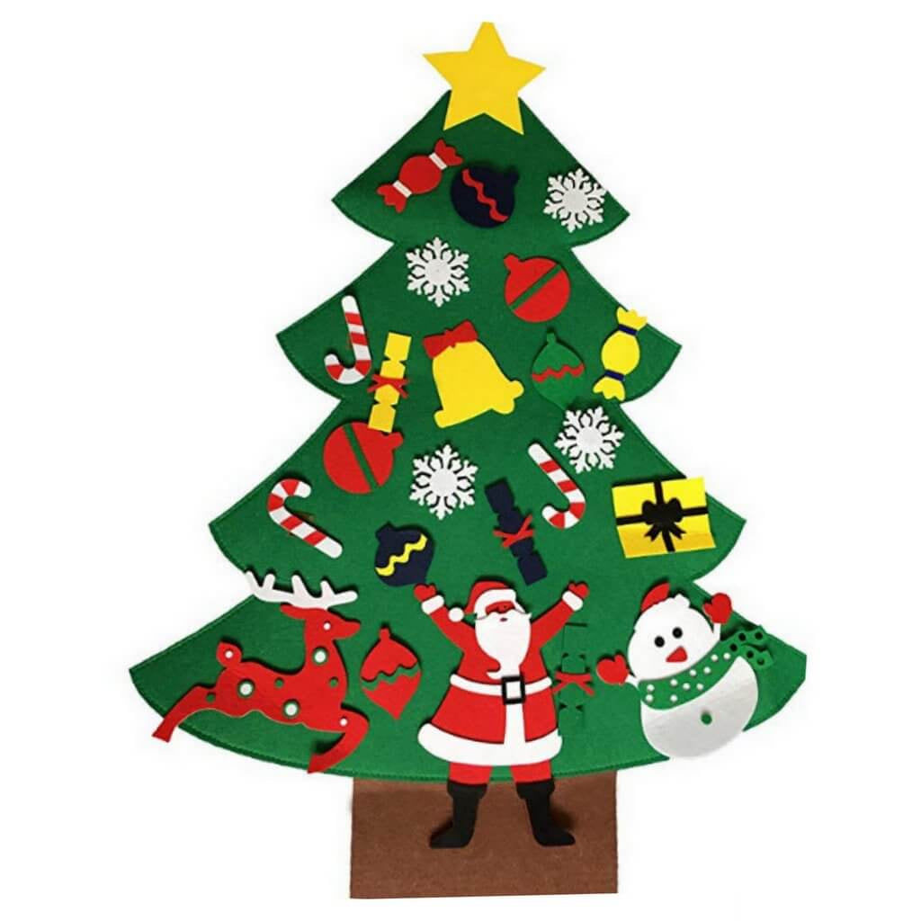 Online Party Supplies DIY Felt Christmas Tree Kit For Kids Xmas Gifts for Toddlers