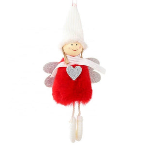 Online Party Supplies Christmas Love Angel Doll Hanging Ornaments - Red Angel
