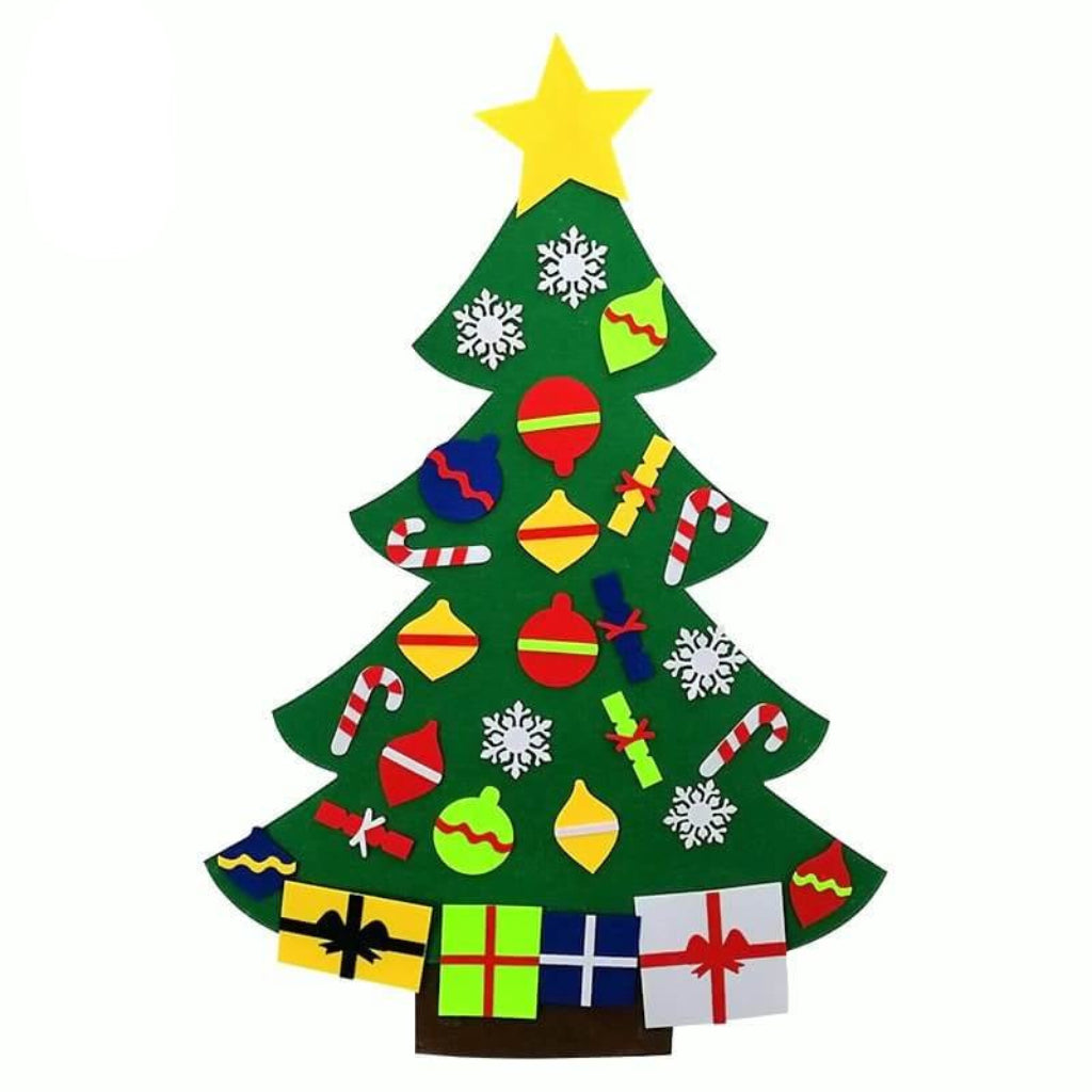 Online Party Supplies DIY Felt Christmas Tree Kit For Kids Xmas Gifts for Toddlers