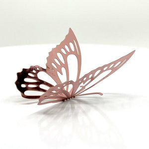3D Removable Paper Butterfly Wall Sticker 3 Size 12 Pack - Metallic Rose Gold - HB002-RG