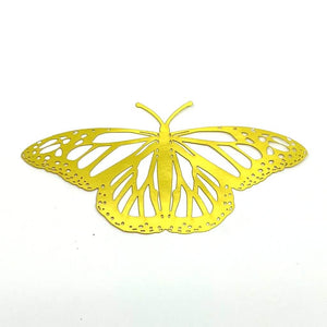 3D Removable Paper Butterfly Wall Sticker 3 Size 12 Pack - Metallic Gold - HB004
