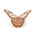3D Removable Paper Butterfly Wall Sticker 3 Size 12 Pack - Metallic Rose Gold - HB004-RG