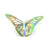 3D Removable Paper Butterfly Wall Sticker 3 Size 12 Pack - Metallic Silver - HB004-S