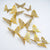 3D Removable Paper Butterfly Wall Sticker 3 Size 12 Pack - Metallic Gold - HB005