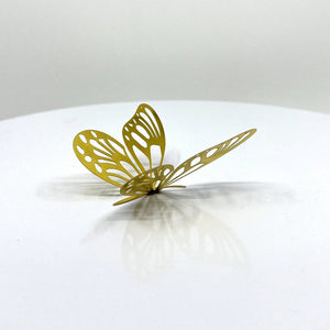 3D Removable Paper Butterfly Wall Sticker 3 Size 12 Pack - Metallic Gold - HB007