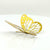 3D Removable Paper Butterfly Wall Sticker 3 Size 12 Pack - Metallic Gold - HB011