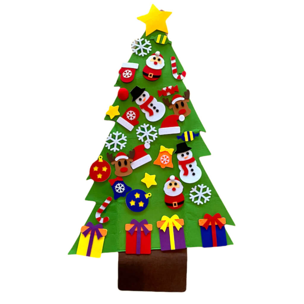 DIY Felt Christmas Tree Kit For Toddler - Style J