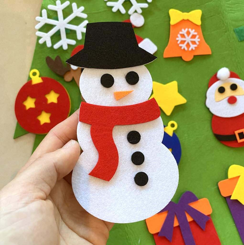 DIY Felt Christmas Tree Kit For Toddler - Style J
