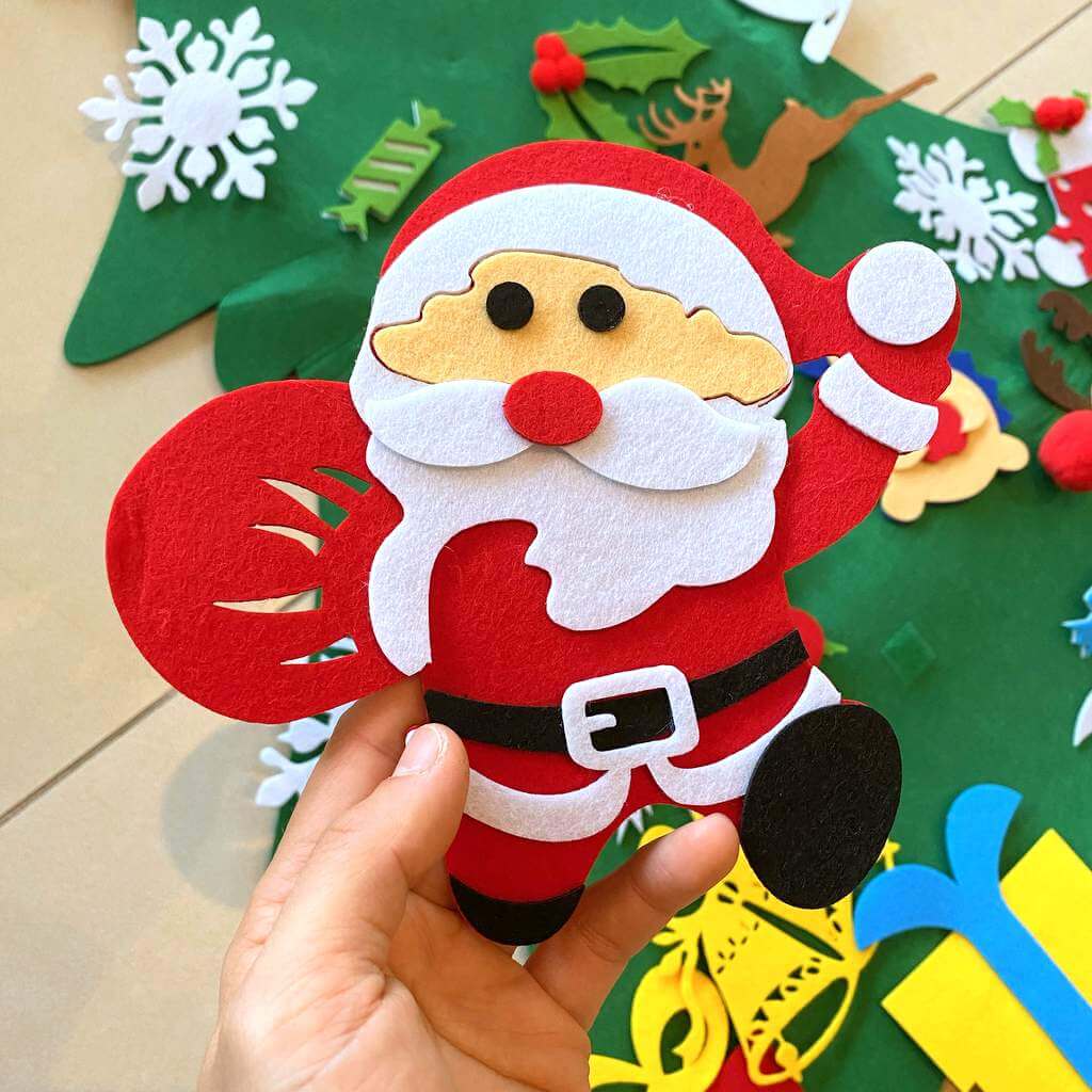 DIY Felt Christmas Tree Kit For Toddler - Style K