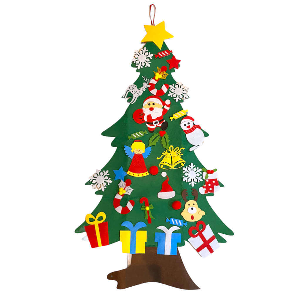 DIY Felt Christmas Tree Kit For Toddler - Style K