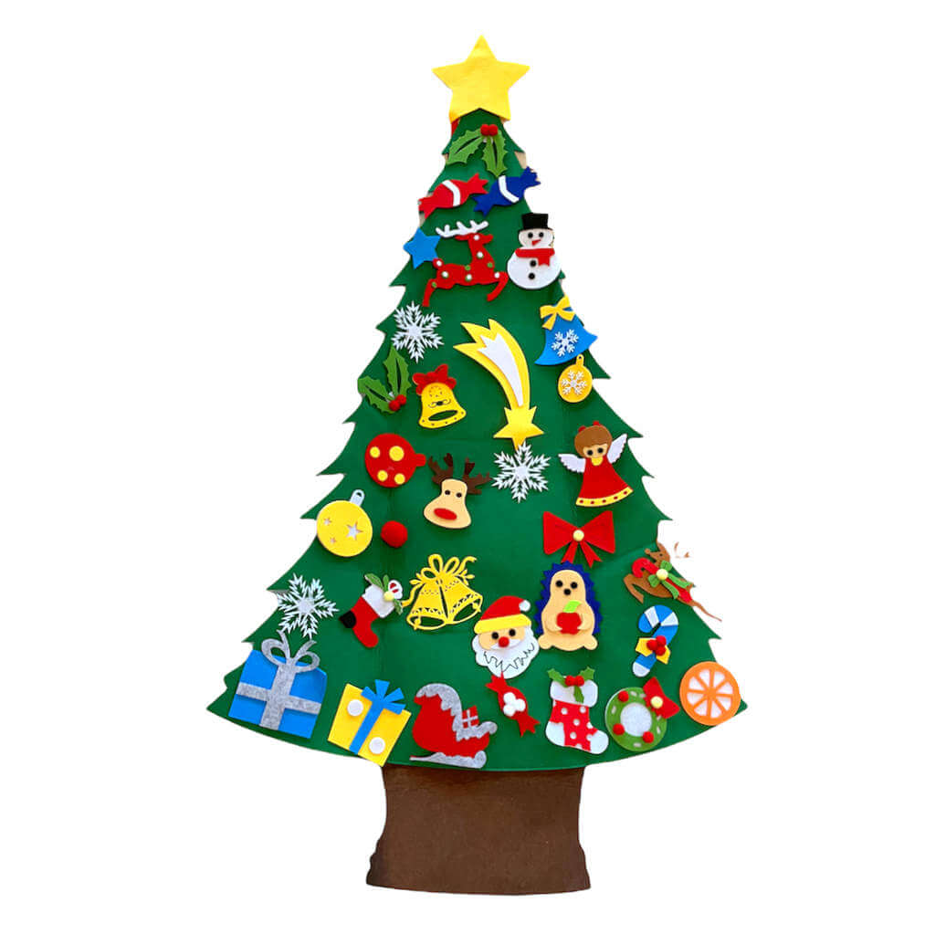 DIY Felt Christmas Tree Kit For Toddler - Style L