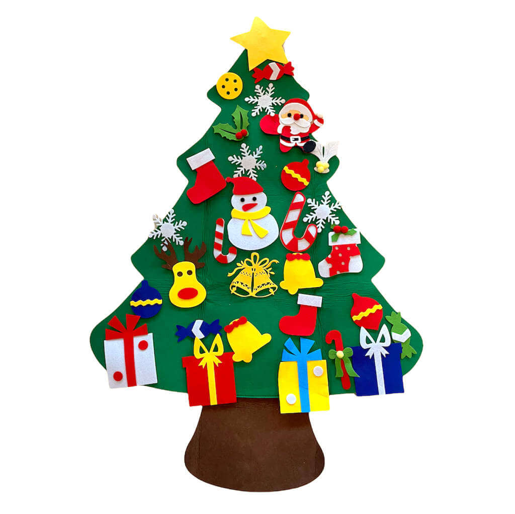 DIY Felt Christmas Tree Kit For Toddler - Style M
