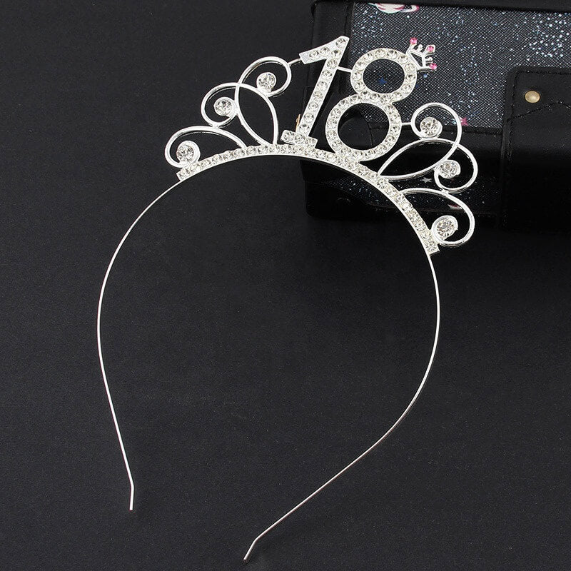 Online Party Supplies Australia Metal Rhinestone 18th Birthday Tiara Eighteenth Birthday Party Decorations