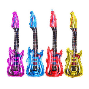 32" Electric Rock Guitar Balloon Musical Instrument Rock n Roll Themed Party Decorations