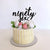 Acrylic Black 'ninety six' Birthday Cake Topper