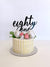 Acrylic Black 'eighty one' Birthday Cake Topper