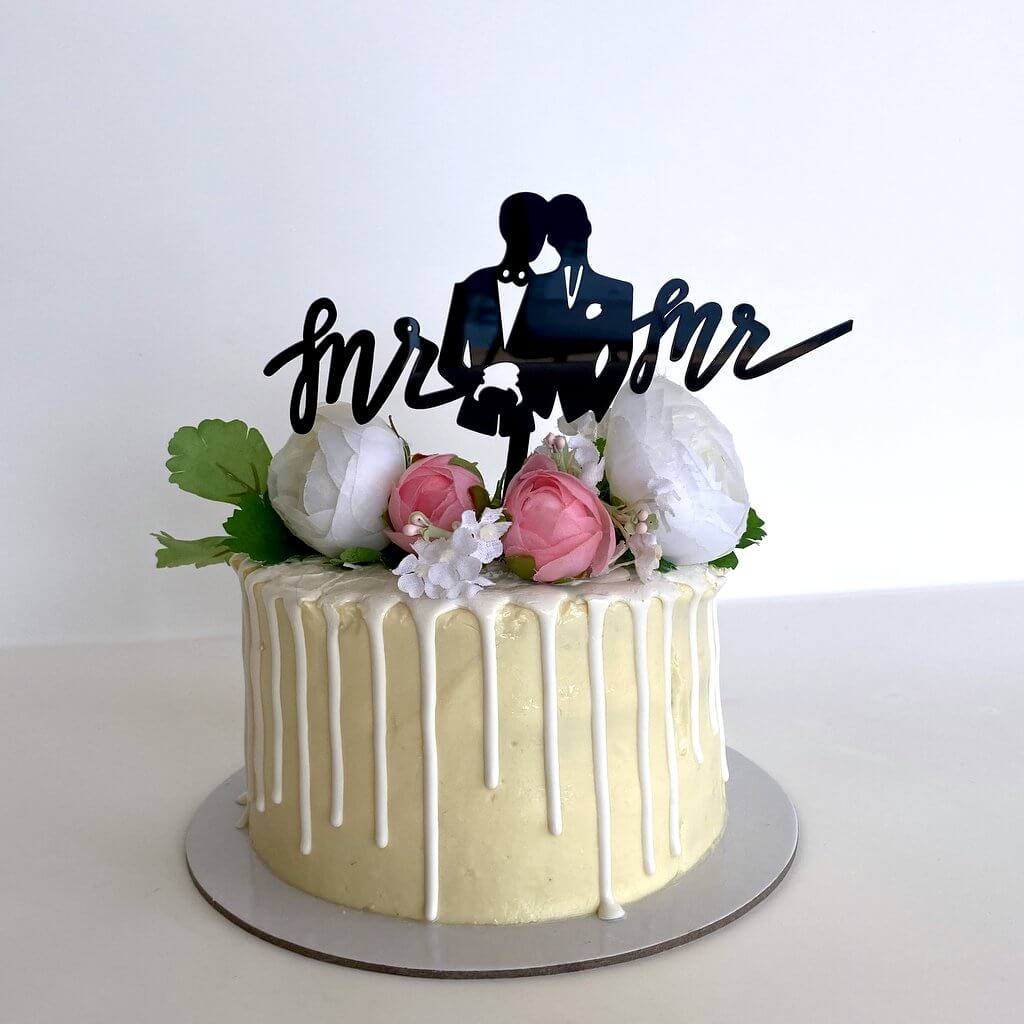 Same-Sex Wedding Cake Toppers LGBTQ+ Cake Decorations