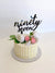 Acrylic Black 'ninety seven' Birthday Cake Topper