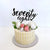 Acrylic Black 'seventy eight' Script Birthday Cake Topper