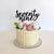 Acrylic Black 'seventy nine' Script Birthday Cake Topper