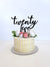 Acrylic Black 'twenty five' Script Cake Topper