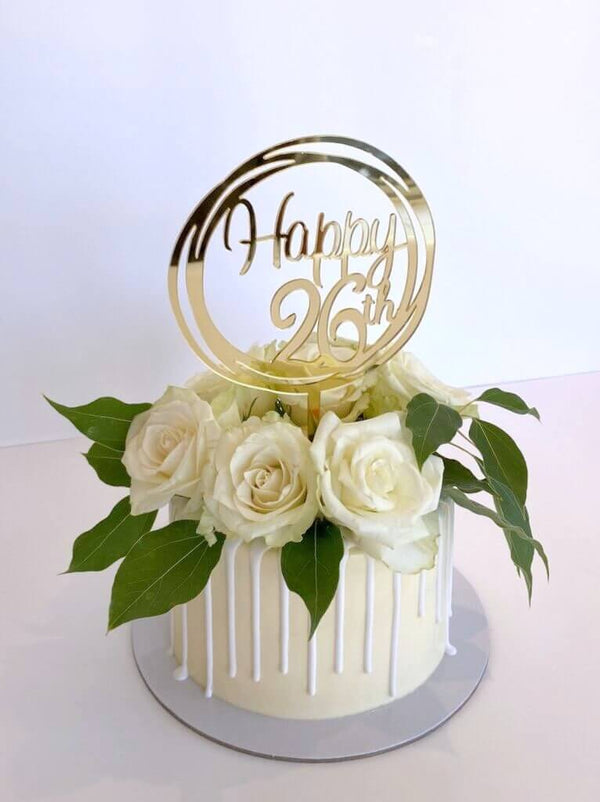 26th Birthday - Anniversary Blessed Years Cake Decoration Topper –  CakeSupplyShop