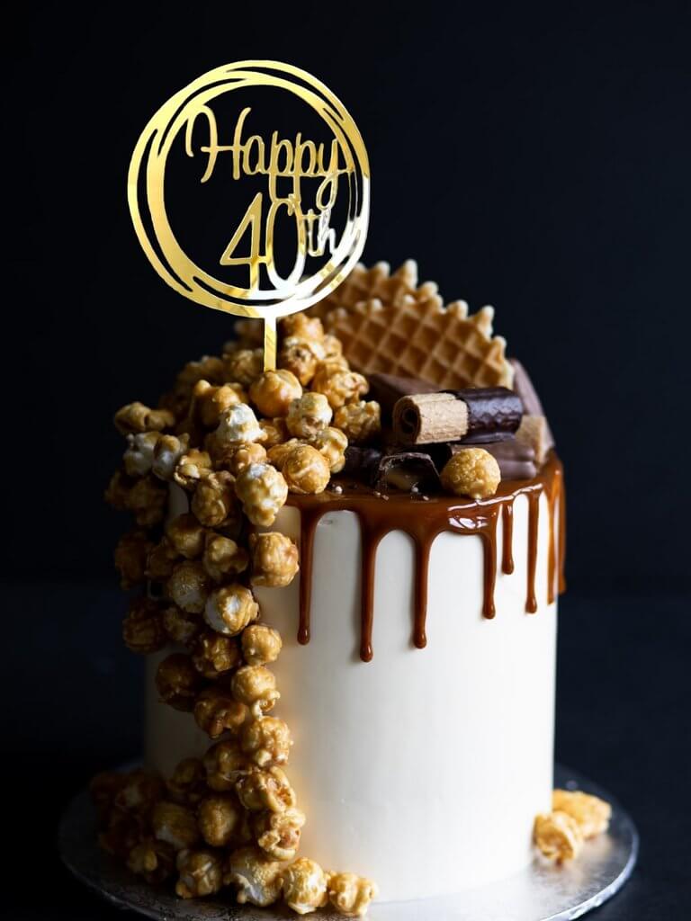 40th Birthday Cake – Etoile Bakery