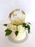 Acrylic Gold Geometric Circle Happy 52nd Cake Topper