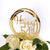 Acrylic Gold Geometric Circle Happy 54th Cake Topper