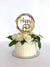 Acrylic Gold Geometric Circle Happy 69th Cake Topper