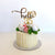 Acrylic Gold Mirror Hello 35 Birthday Cake Topper