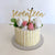 Acrylic Gold "seventeen" Script Birthday Cake Topper