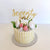 Acrylic Gold Mirror 'seventy one' Script Birthday Cake Topper
