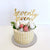 Acrylic Gold Mirror 'seventy seven' Birthday Cake Topper