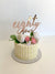 Acrylic Rose Gold Mirror 'eighty four' Birthday Cake Topper