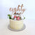Acrylic Rose Gold Mirror 'eighty one' Birthday Cake Topper