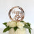 Acrylic Rose Gold Geometric Circle Happy 42nd Cake Topper