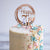 Acrylic Rose Gold Mirror Geometric 'Happy 70th' Cake Topper