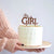 Rose Gold Mirror Acrylic IT'S A GIRL Cake Topper