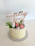 Acrylic Rose Gold Mirror 'ninety five' Birthday Cake Topper