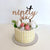 Acrylic Rose Gold Mirror 'ninety six' Birthday Cake Topper