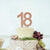 Acrylic Rose Gold Mirror Number 18 Cake Topper - 18th Eighteenth Birthday Party Cake Decorations