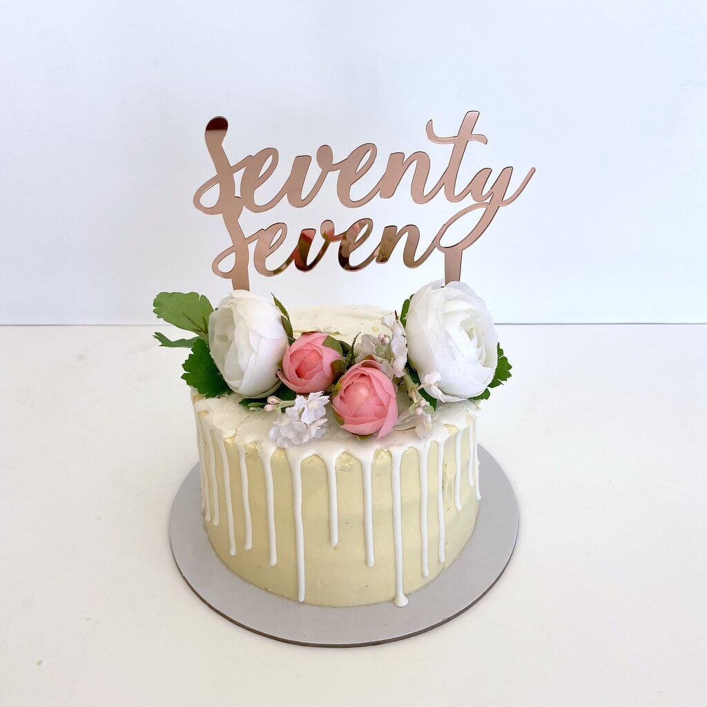 77Th Birthday Cake - CakeCentral.com