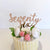 Acrylic Rose Gold Mirror 'seventy six' Birthday Cake Topper