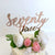 Acrylic Rose Gold 'senventy three' Script Birthday Cake Topper