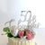 Acrylic Silver Mirror 50 & Fabulous Cake Topper
