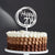 Acrylic Silver Mirror Geometric 'Happy 70th' Cake Topper