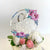 Acrylic Silver Mirror Oh Baby Floral Loop Baby Shower Cake Topper