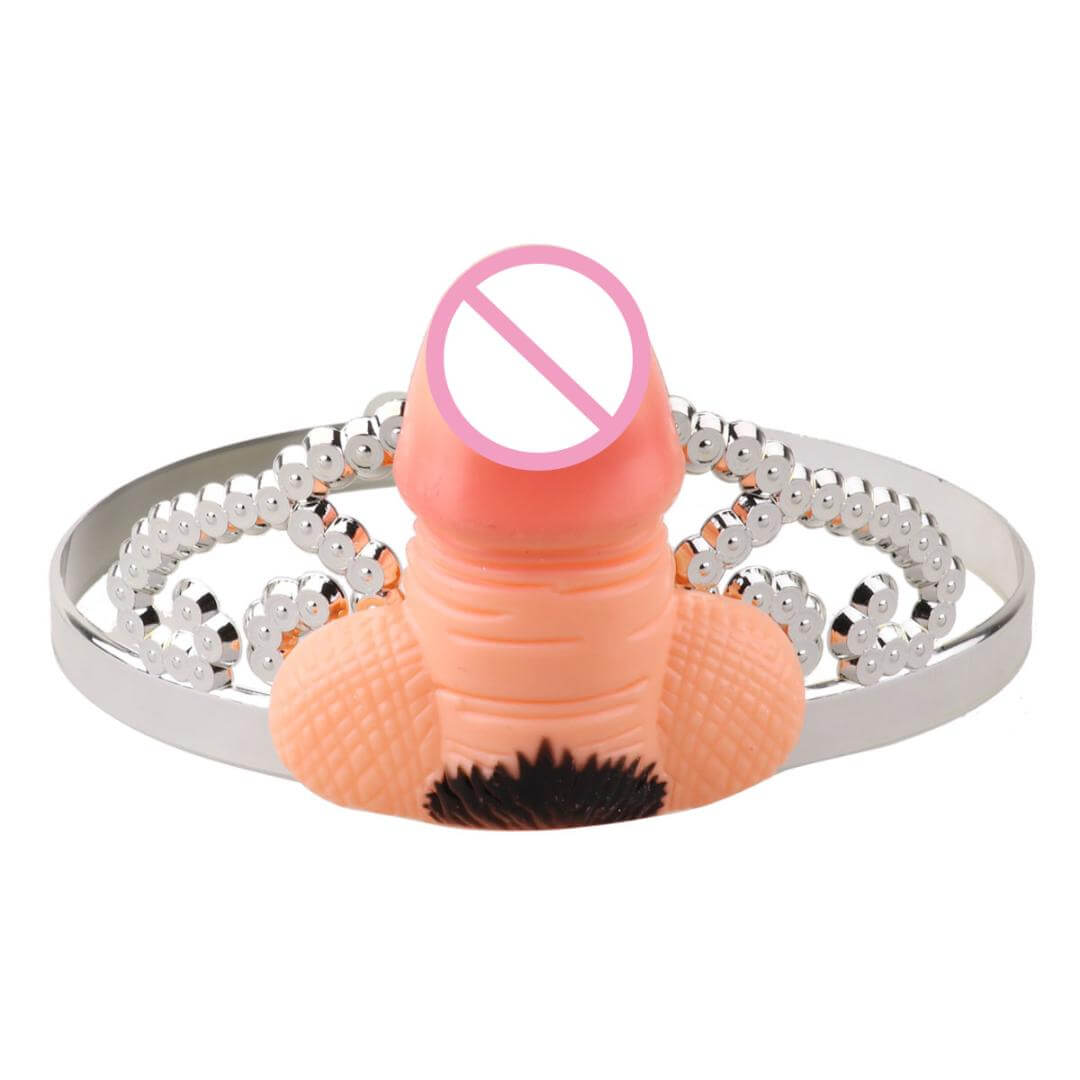 Funny Hen Party Adjustable Penis Tiara - Naughty Bachelorette Party Hair Accessories